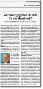 Deutsche Handwerkszeitung 24.05.2013